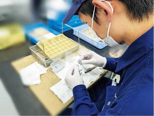 職人による徹底した品質管理